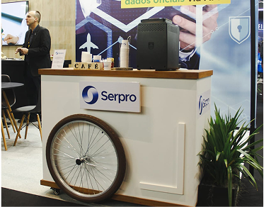 Coffee bike Bella Lis em evento Serpro