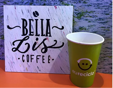 Copo Eureciclo com logo Bella Lis Coffee